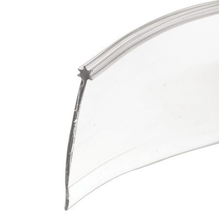 PRIME-LINE Vinyl Shower Door Bottom Sweep, 36 In. x 1-5/16 In. Star Shaped Top, clear Single Pack M 6227